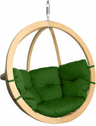 Fotel hamakowy drewniany, zielony Swing Chair Single (3)