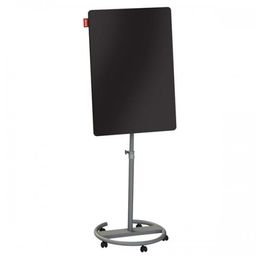 Flipchart mobilny 70x100cm suchościeralno magnetyczny szklany MEMOBE czarny