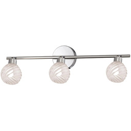 Lumes Kinkiet na listwie z 3 szklanymi reflektorami