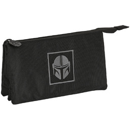 Piórnik Potrójny The Mandalorian Czarny (22 x 12