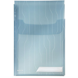 Folder poszerzany LEITZ COMBIFILE A4 niebieski transparentny 200