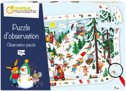 Puzzle obserwacyjne Góry Zimą