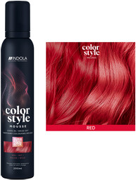 Indola Profession Color Style Mousse, pianka koloryzująca, czerwony,
