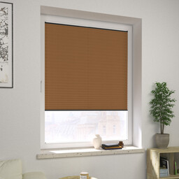 Plisa okienna na wymiar Harmonica, brązowy, Pearl Basic