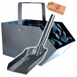 Węglarka pojemnik na drewno węgiel popiół łopatka