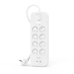 Belkin SRB004CA2M 8 gniazd 2m Biały Listwa antyprzepięciowa