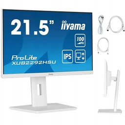 Monitor 21,5" Iiyama XUB2292HSU-W6 |ips| 1920x1080 (FHD)|100Hz|0,4ms|Pivot