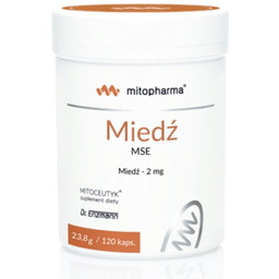 Suplement diety, Miedź MSE 120 kapsułek dr Enzmann