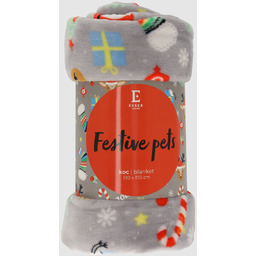 Drukowany koc Festive Pets 130x170 cm