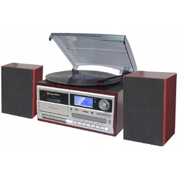 Gramofon Roadstar HIF-8892 CD Aux Usb Bt Drewno