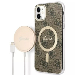 Zestaw Guess GUBPN61H4EACSW Case+Charger iPhone 11 6,1" hard