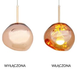 MOOSEE lampa wisząca FUSION 20 miedziana - akryl