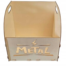 Pudełko na winyle metal Skrzynia na płyty winylowe