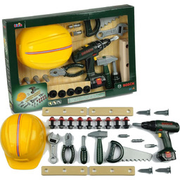 Duży zestaw narzędzi Bosch zestaw majsterkowicza z kaskiem