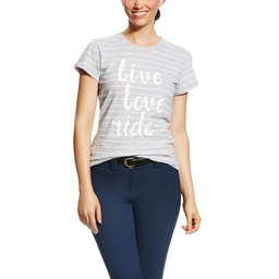 Ariat Koszulka LIVE LOVE RIDE młodzieżowa - heather