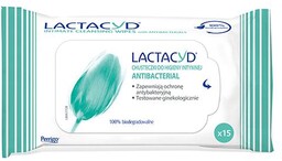 LACTACYD Antibacterial chusteczki do higieny intymnej - 15
