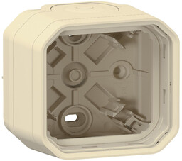 Nowe Plexo - Puszka natynkowa pojedyncza z przepustem