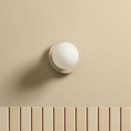 Lampa ścienno-sufitowa Circle 160 Kremowa
