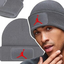 Ciepła Czapka Zimowa Szara CHICAGO BULLS Top Wzory