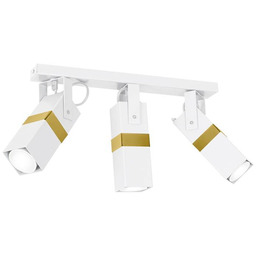 Milagro Lampa sufitowa VIDAR WHITE/GOLD 3xGU10