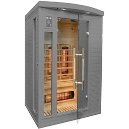 Sauna infrared DH2S Grey z panelami solnymi