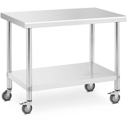 Stół blat roboczy centralny stalowy na kółkach