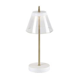 Lampka stołowa Aviana LED 6 W biały/brąz