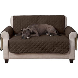 Furhaven Pet Odwracalny wodoodporny ochraniacz miłości, espresso/glina