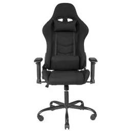 Deltaco GAM-096F Gamingowy do 90kg Tkanina Czarny Fotel