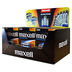 MAXELL ALKALINE LR03 AAA 4PK DISPLAY (30 op.