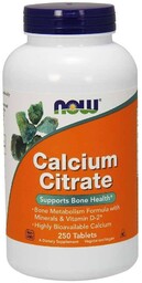 Suplement diety, Calcium Citrate - Cytrynian Wapnia (250