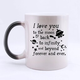 Magiczna filiżanka z napisem - I love you