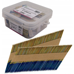 Gwoździe do gwoździarki łączone papierem 3,1x90mm Gładkie Ocynk