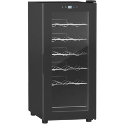 Lodówka na wino Homcom 34,5x45x78cm., czarna