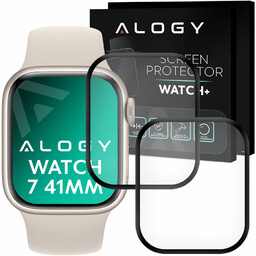 2x Elastyczne Szkło 3D Alogy do Apple Watch