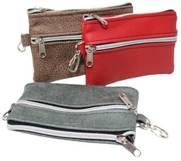Etui Na Klucze Ze Skóry Naturalnej/ Mini Kosmetyczka