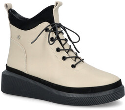Skórzane sneakersy damskie - FILIPPO DBT4799/24 BEŻOWE