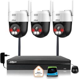 Dahua Zestaw monitoringu IP Bezprzewodowa 3 kamery 5MPx