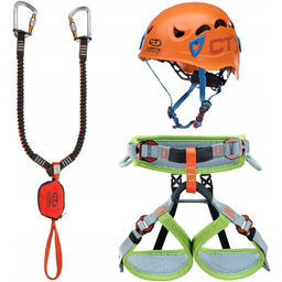 Zestaw wspinaczkowy Climbing Technology Xxs kask, uprząż, lonża