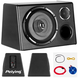 Subwoofer samochodowy skrzynia basowa tuba Peiying 10" 200