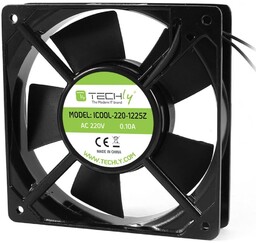 Techly Wentylator 120x120x25 mm 220V AC Aluminiowy
