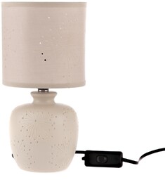 Ceramiczna lampa stołowa Galaxy, beżowy, 13 x 26,5