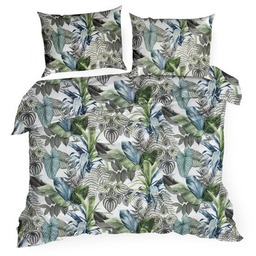 EUROFIRANY Pościel Davos 220 x 200 cm Zielono-biały