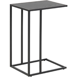 Stolik kawowy Seaford czarny kwadratowy nowoczesny loftowy pomocniczy