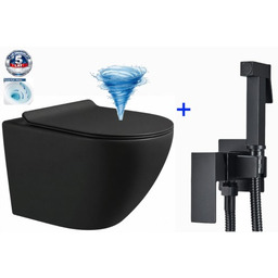 Miska WC premium 48x37x37 cm, spłukiwanie tajfun tornado