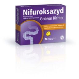 NIFUROKSAZYD Gedeon Richter 100 mg - 24 tabletki