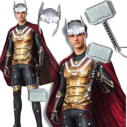 Strój Przebranie Superbohatera Heros Bóg Nordycki Thor Zestaw