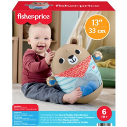 FISHER PRICE Zabawka edukacyjna Leśni przyjaciele Dmuchany Miś-Kiwaczek