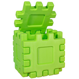 duże klocki konstrukcyjne King jasnozielony