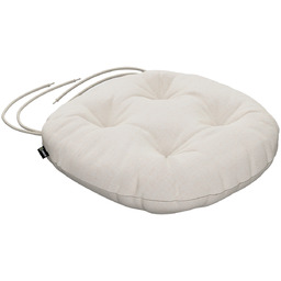 Poduszka na krzesło Adam, kremowy melanż, fi 37